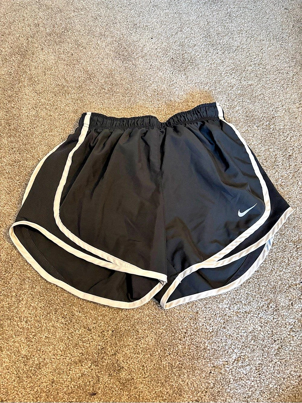 Nike Dri-FIT Tempo Running Shorts Dark Grey & White